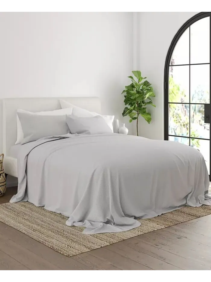 Ансамбль простыней с ультрамягкими узорами Boho & Beyond Premium от Home Collection ienjoy Home — изображение 6 из 9, серый