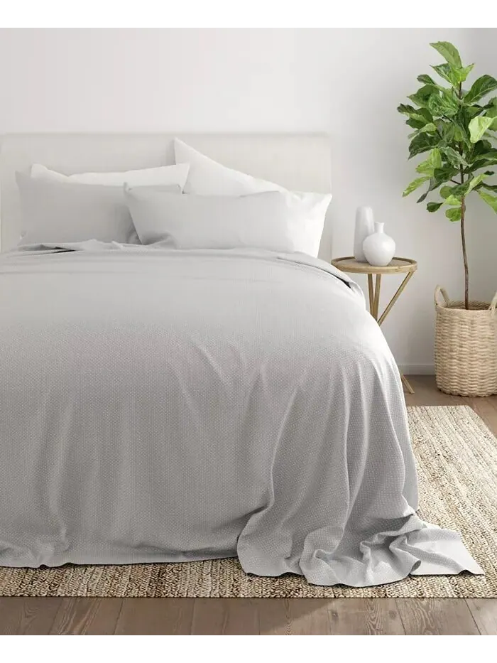 Ансамбль простыней с ультрамягкими узорами Boho & Beyond Premium от Home Collection ienjoy Home — изображение 7 из 9, серый