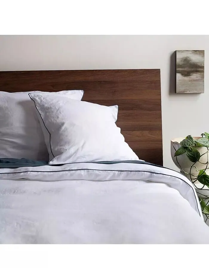 100% французский лен, еврошам – 26 x 26 дюймов Bokser Home — изображение 1 из 5, белый