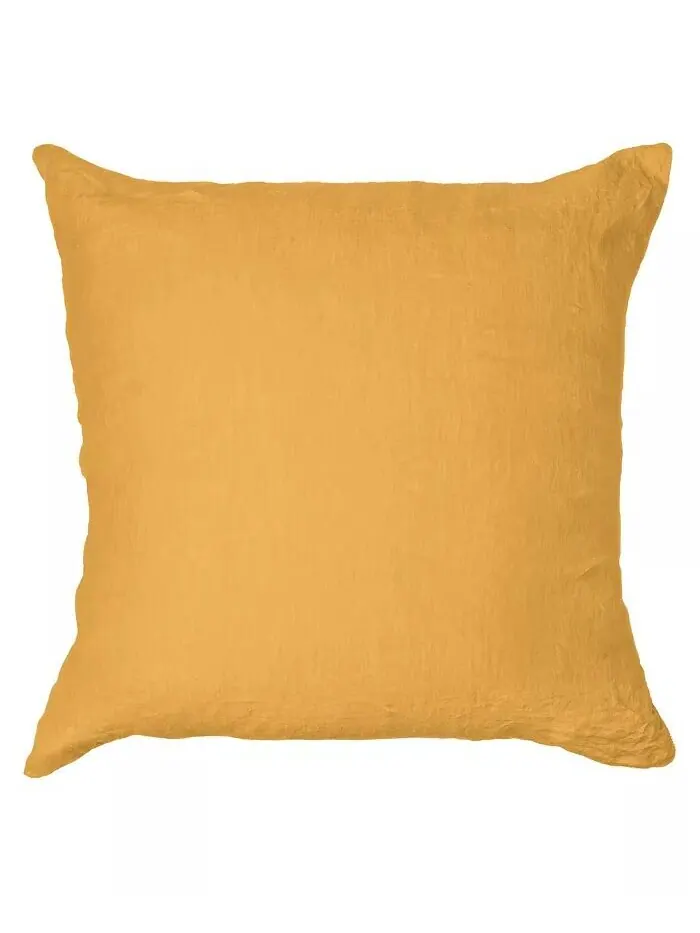 100% французский лен, еврошам – 26 x 26 дюймов Bokser Home — изображение 1 из 4, желтый