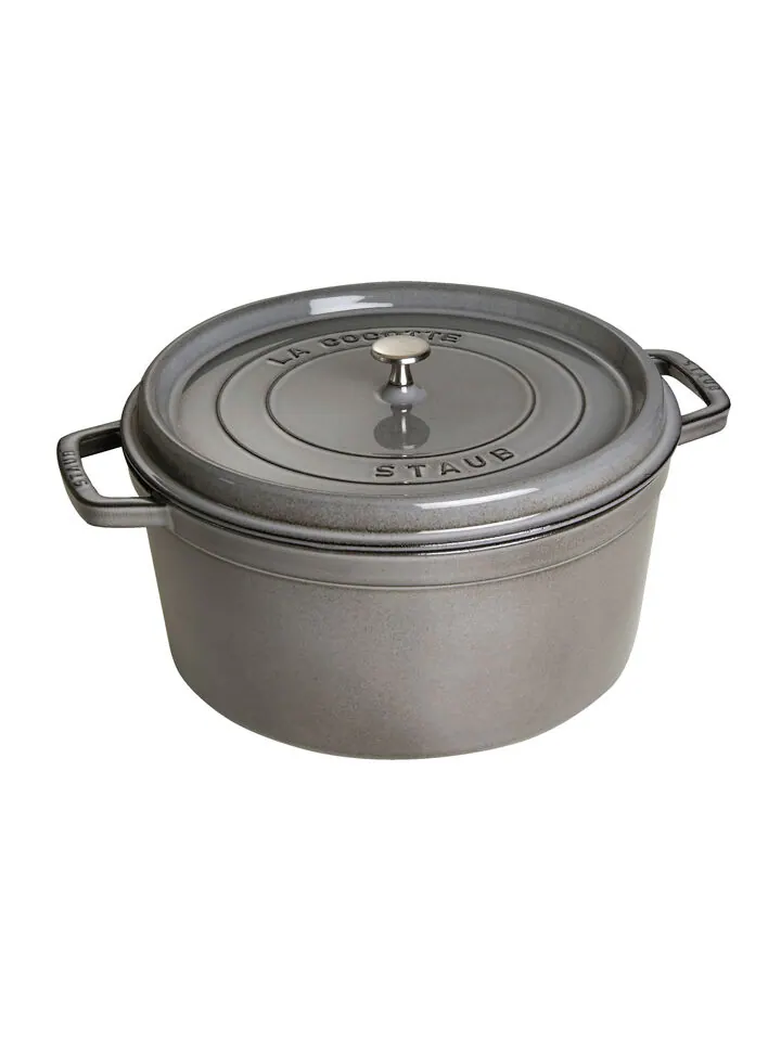 Круглая чугунная кокотница Staub, 30 см, 8.35 л