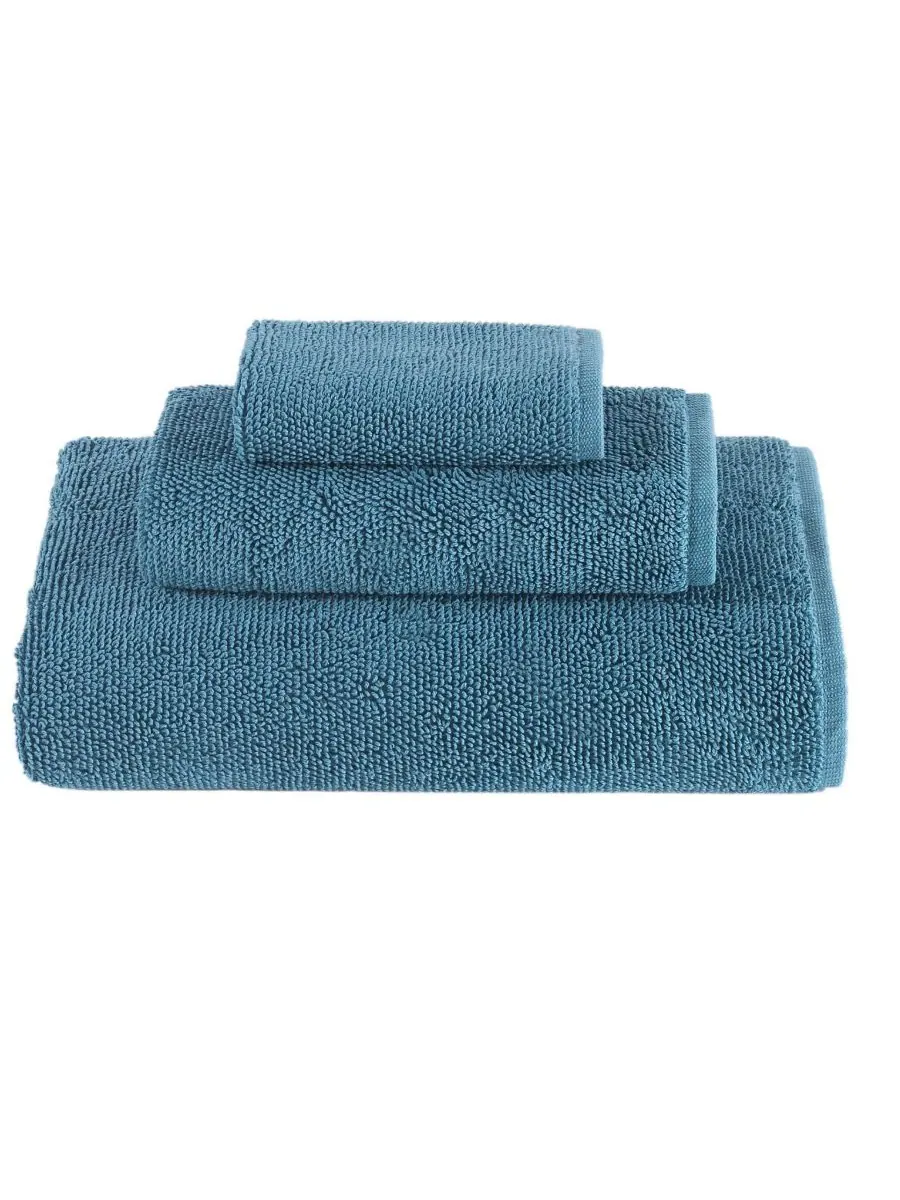 Набор банных полотенец Lerins из турецкого хлопка, 3 предмета TALESMA, Blue, Towel Sets — изображение 1 из 3, синий