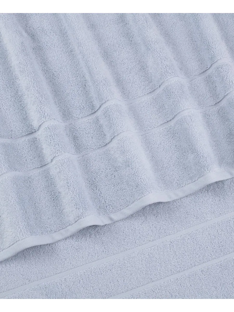 Набор из 2 банных полотенец Martex из хлопка Supima с низким содержанием ворса Clean Design Home — изображение 3 из 9, синий
