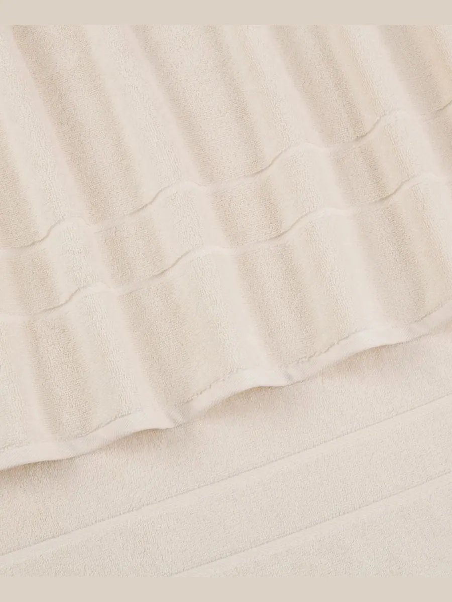Набор из 2 банных полотенец Martex из хлопка Supima с низким содержанием ворса Clean Design Home — изображение 3 из 10, белый