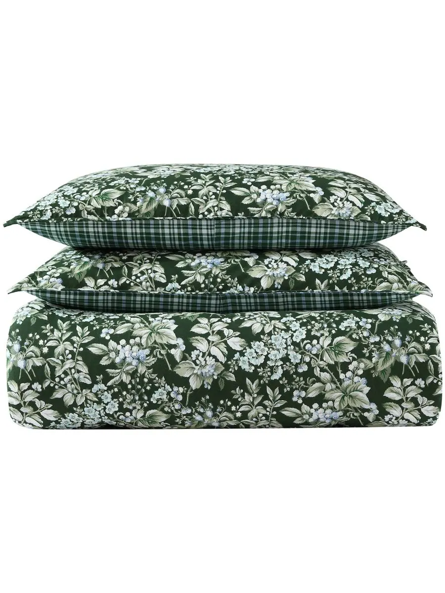 Комплект постельного белья Bramble Floral из хлопка, двусторонний, 7 предметов, размер King Laura — изображение 7 из 10
