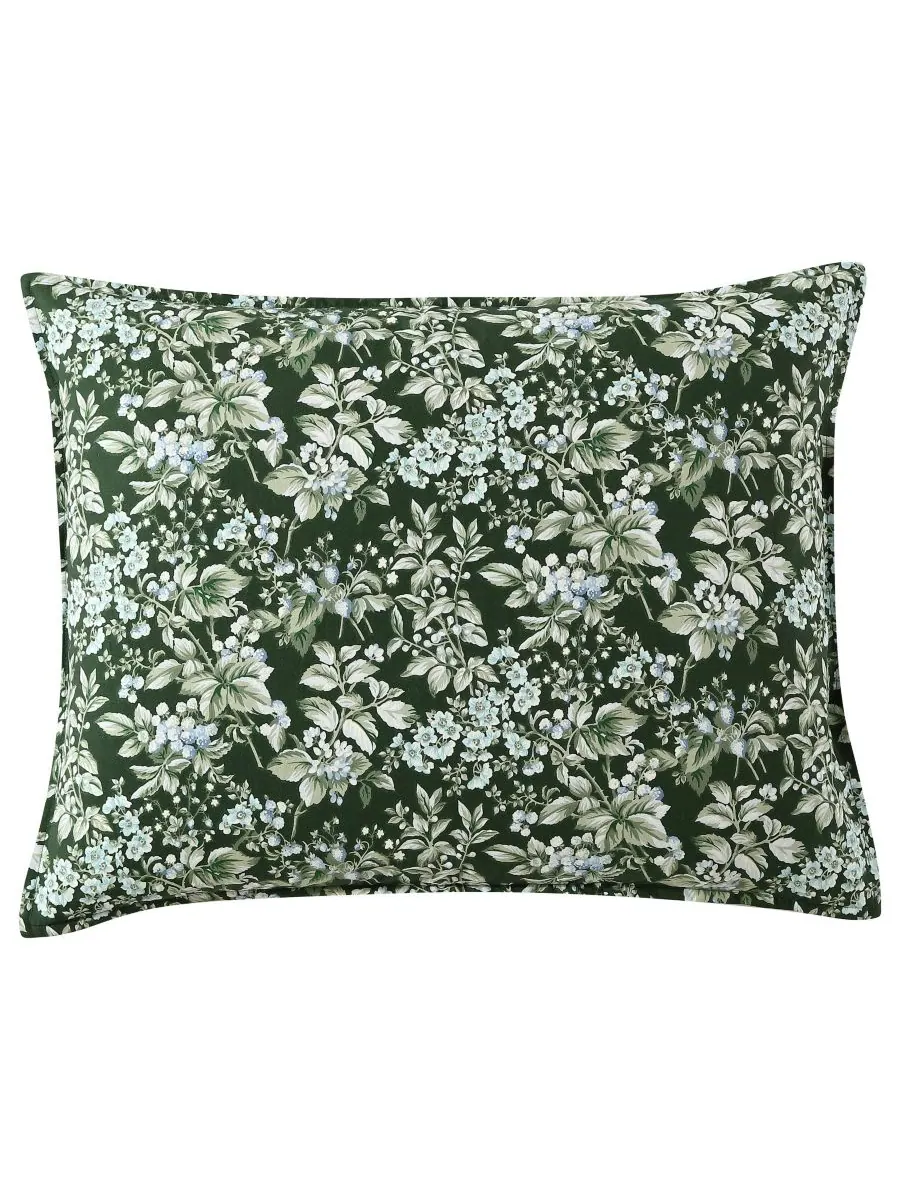 Комплект постельного белья Bramble Floral из хлопка, двусторонний, 7 предметов, размер King Laura — изображение 8 из 10