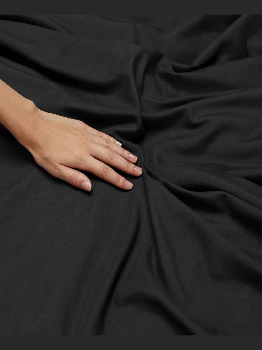 Комплект постельного белья Neslt Super Soft Double Brushed Microfiber, 3 предмета, размер Queen — изображение 6 из 7, черный