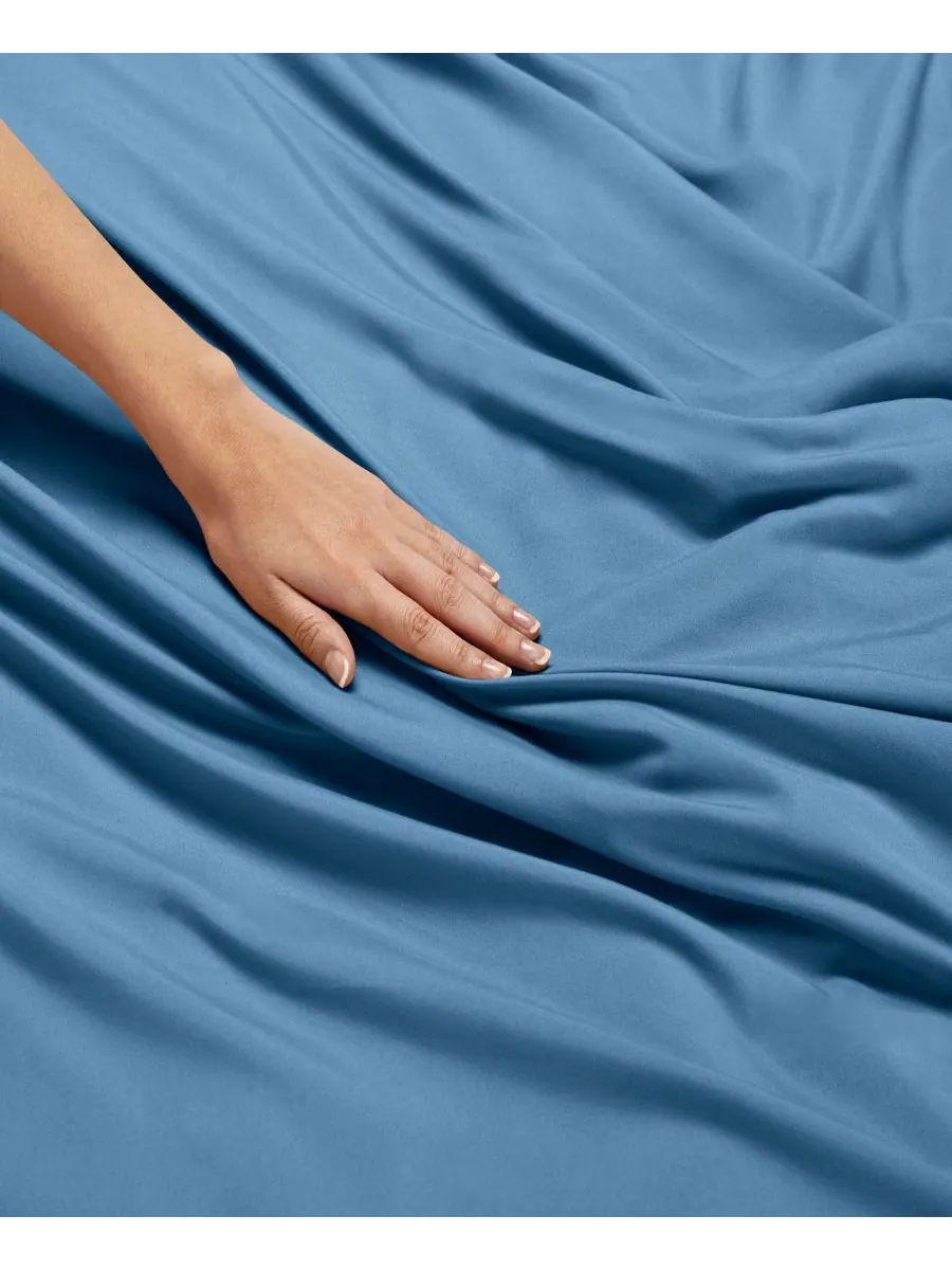 Комплект постельного белья Neslt Super Soft Double Brushed Microfiber, 3 предмета, размер Queen — изображение 7 из 7, синий