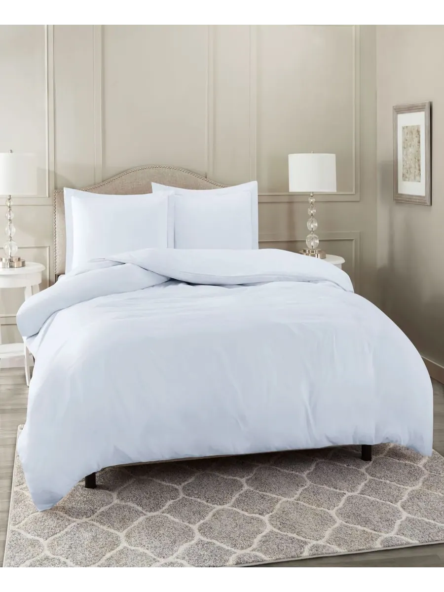Комплект постельного белья Neslt Super Soft Double Brushed Microfiber, 3 предмета, размер Queen — изображение 1 из 7, синий