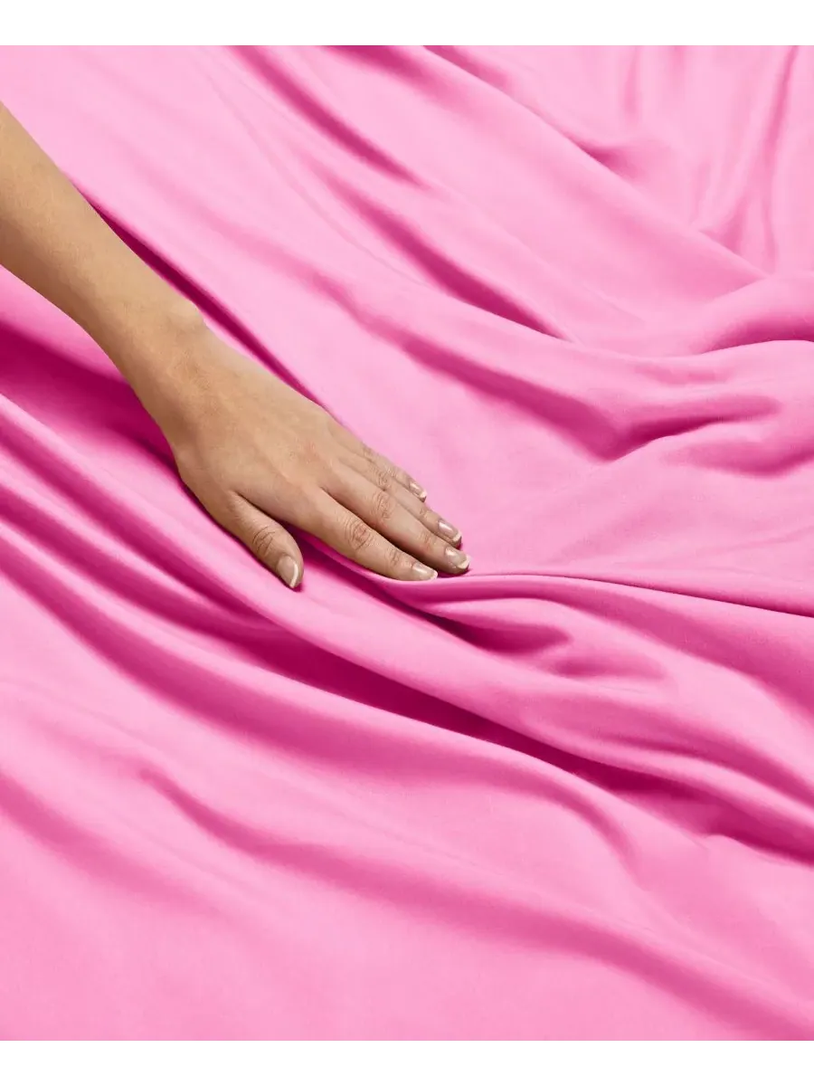 Комплект постельного белья Neslt Super Soft Double Brushed Microfiber, 3 предмета, размер Queen — изображение 5 из 7, розовый