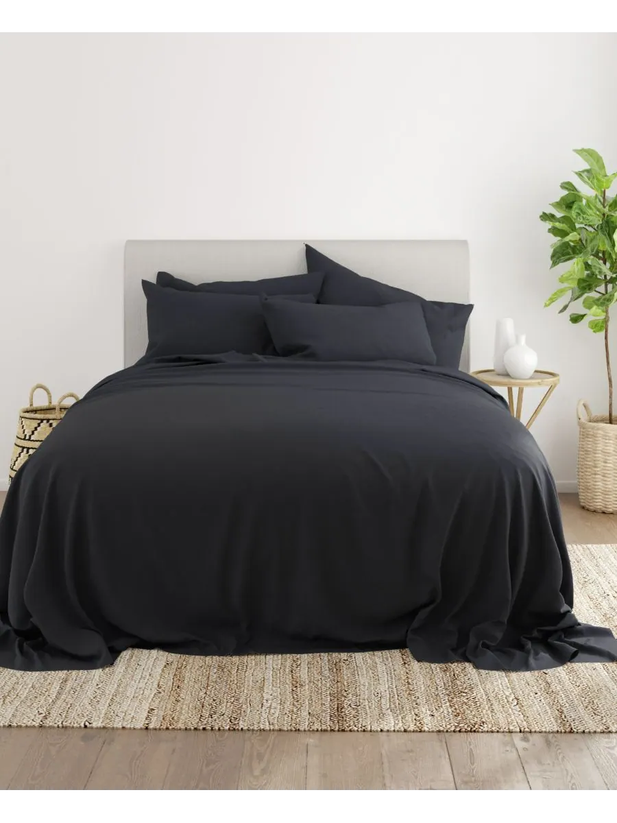 Комплект постельного белья Solids in Style из 4 предметов, размер Twin XL Ienjoy Home — изображение 2 из 5, черный