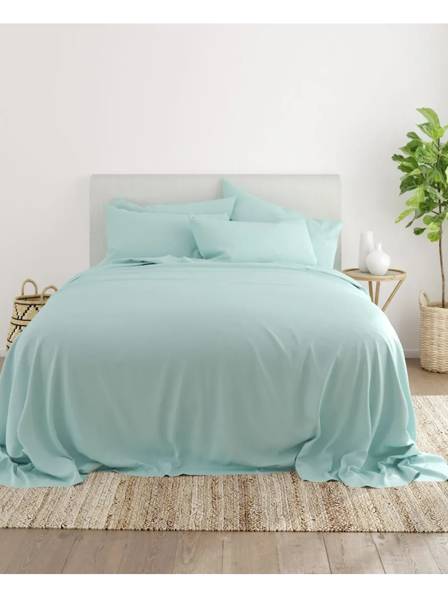 Комплект постельного белья Solids in Style из 4 предметов, размер Twin XL Ienjoy Home — изображение 2 из 5, голубой