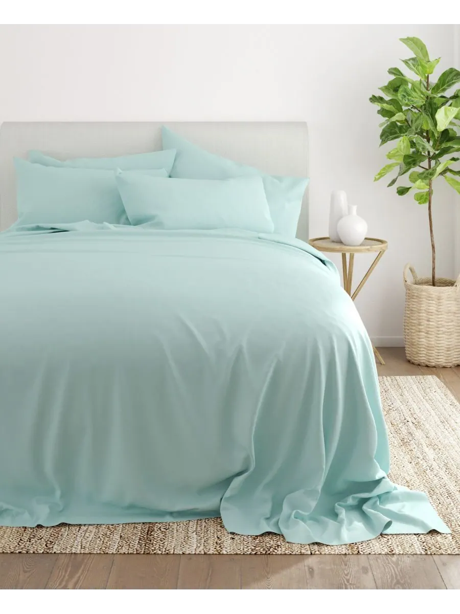 Комплект постельного белья Solids in Style из 4 предметов, размер Twin XL Ienjoy Home — изображение 4 из 5, голубой