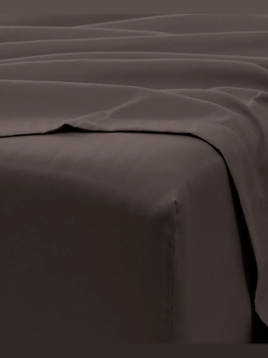 Комплект постельного белья Solids in Style из 4 предметов, размер Twin XL Ienjoy Home — изображение 5 из 5, шоколад