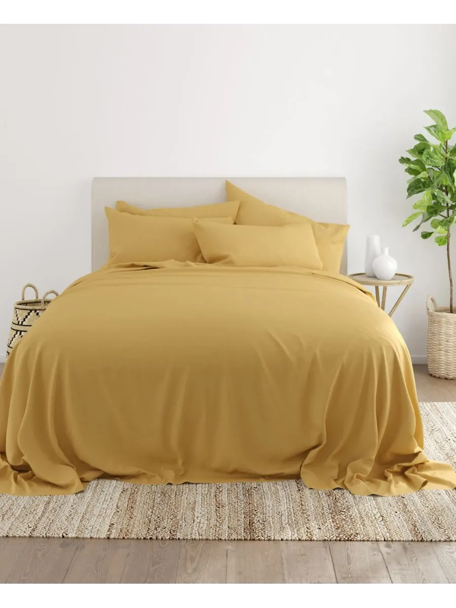 Комплект постельного белья Solids in Style из 4 предметов, размер Twin XL Ienjoy Home — изображение 2 из 5, золото