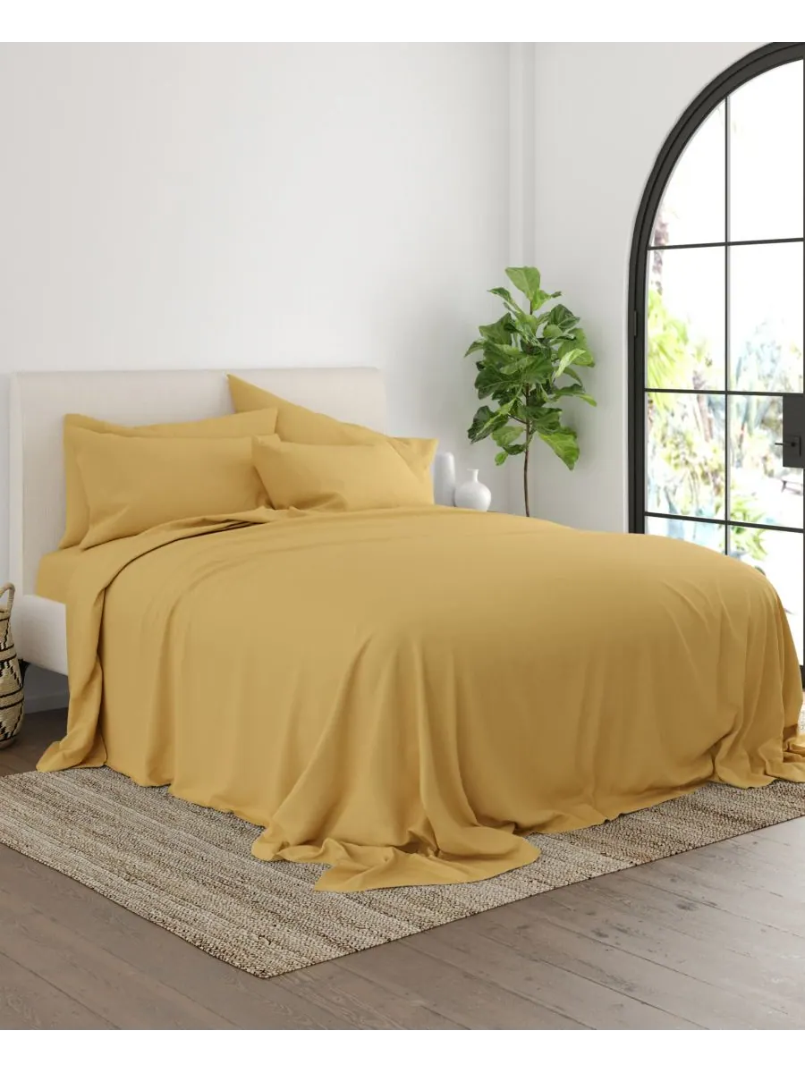 Комплект постельного белья Solids in Style из 4 предметов, размер Twin XL Ienjoy Home — изображение 3 из 5, золото