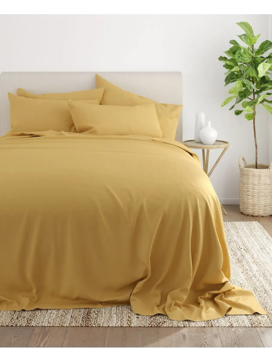 Комплект постельного белья Solids in Style из 4 предметов, размер Twin XL Ienjoy Home — изображение 4 из 5, золото