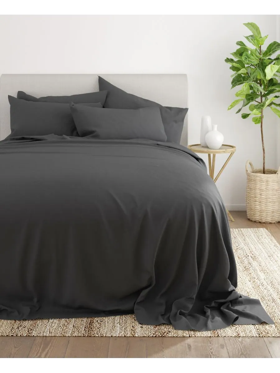 Комплект постельного белья Solids in Style из 4 предметов, размер Twin XL Ienjoy Home — изображение 4 из 5, серый