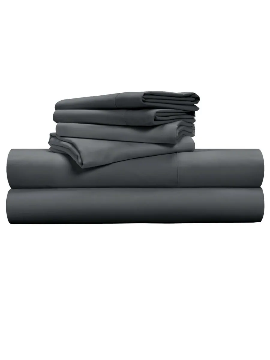 Комплект постельного белья Tencel Soft & Smooth, 6 предметов, размер California King Pillow Guy — изображение 1 из 3