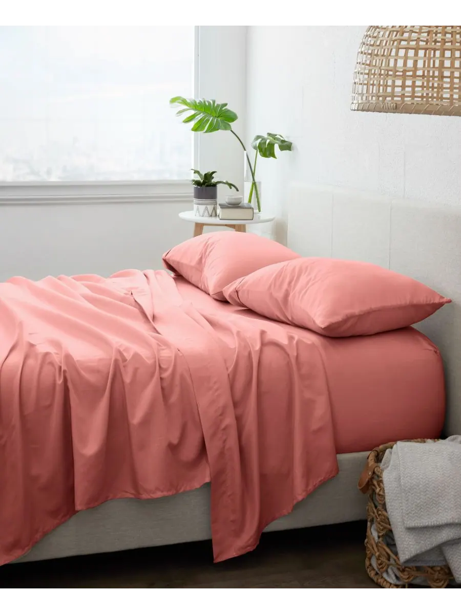 Комплект постельного белья Style Simplified из 4 предметов, размер Queen Ienjoy Home — изображение 2 из 3, глина