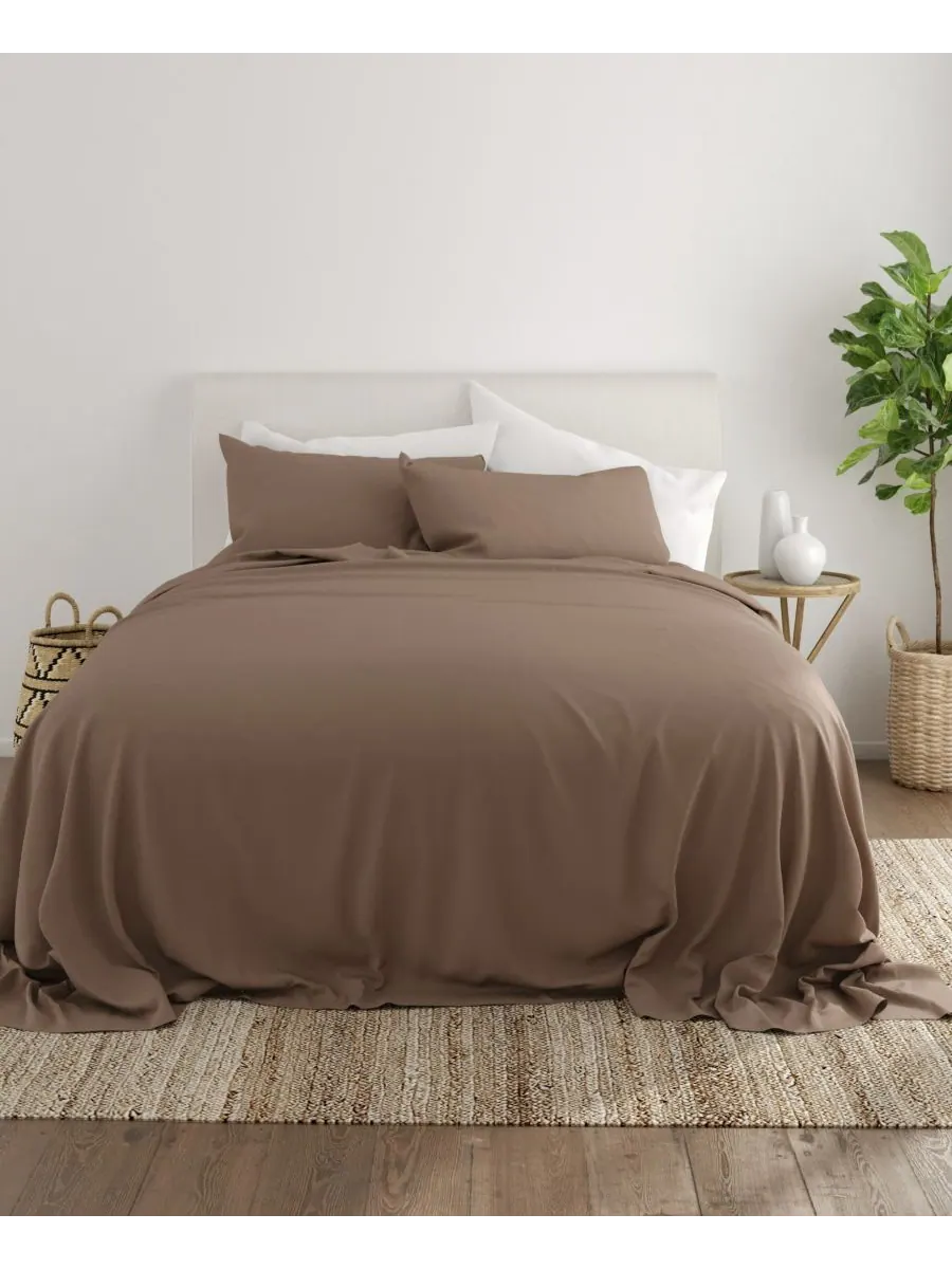 Комплект постельного белья Style Simplified из 4 предметов, размер Queen Ienjoy Home — изображение 6 из 6, тауп