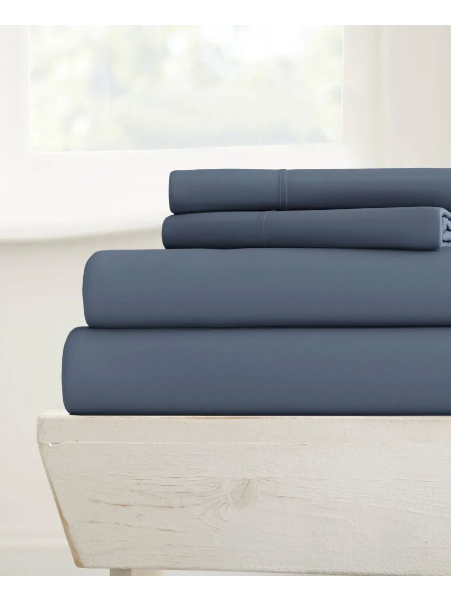 Комплект постельного белья Style Simplified из 4 предметов, размер Queen Ienjoy Home — изображение 1 из 3, серый