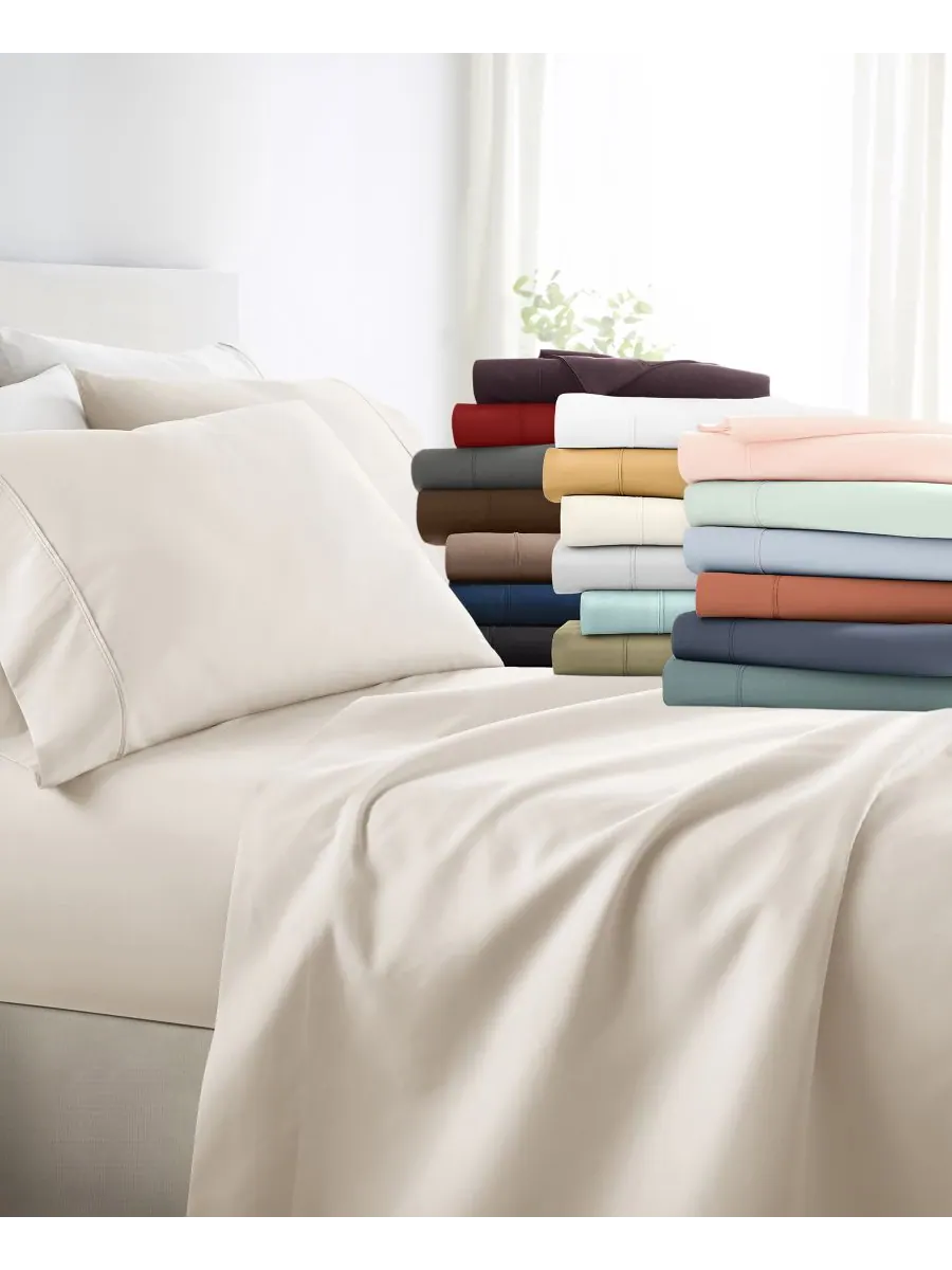 Комплект постельного белья Style Simplified из 4 предметов, размер Queen Ienjoy Home — изображение 2 из 2, белый