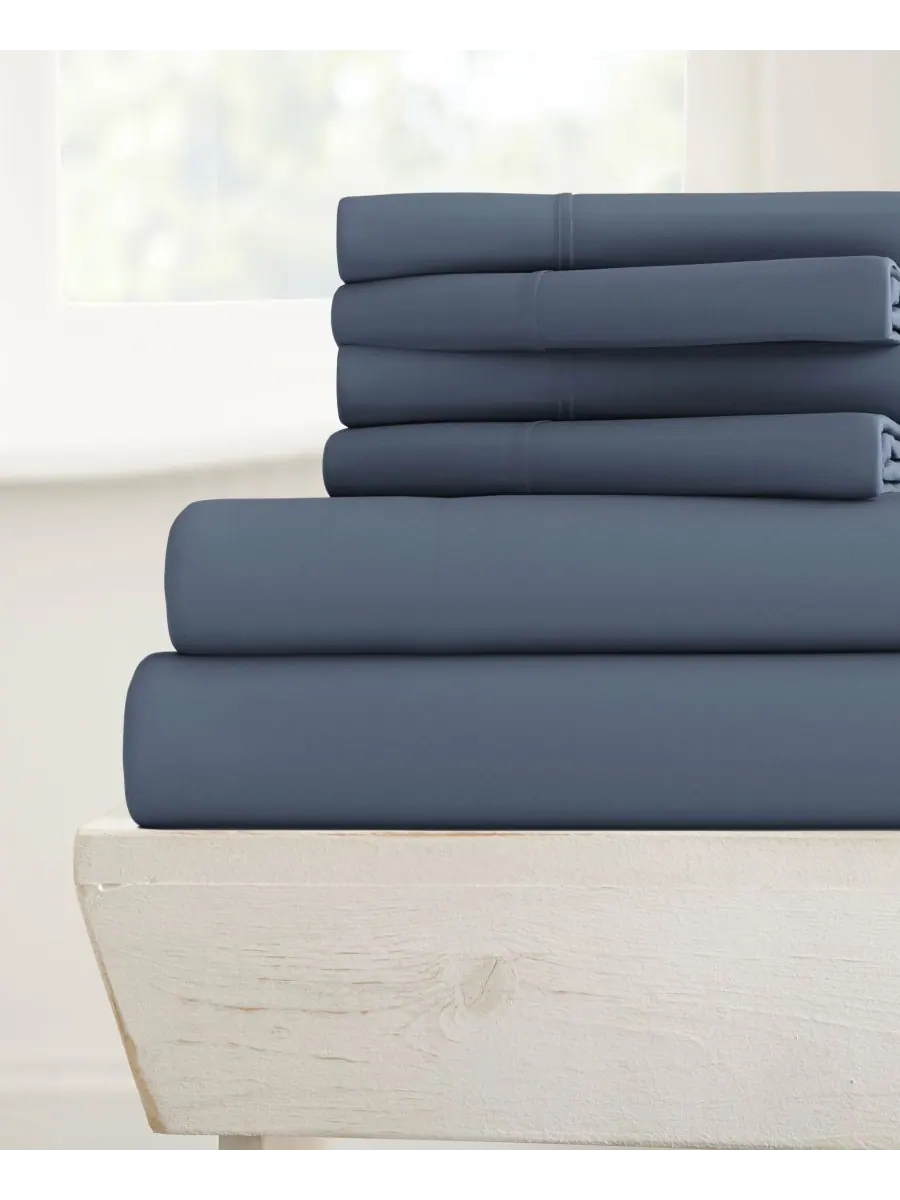 Комплект постельного белья Solids in Style из 4 предметов, размер Twin Ienjoy Home — изображение 1 из 3, серый