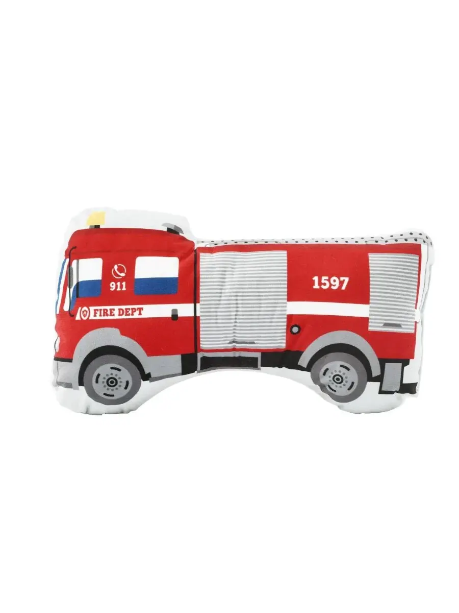 Детский комплект постельного белья "Пожарная машина" из 4 предметов, размер Full/Queen Lush Decor — изображение 5 из 9