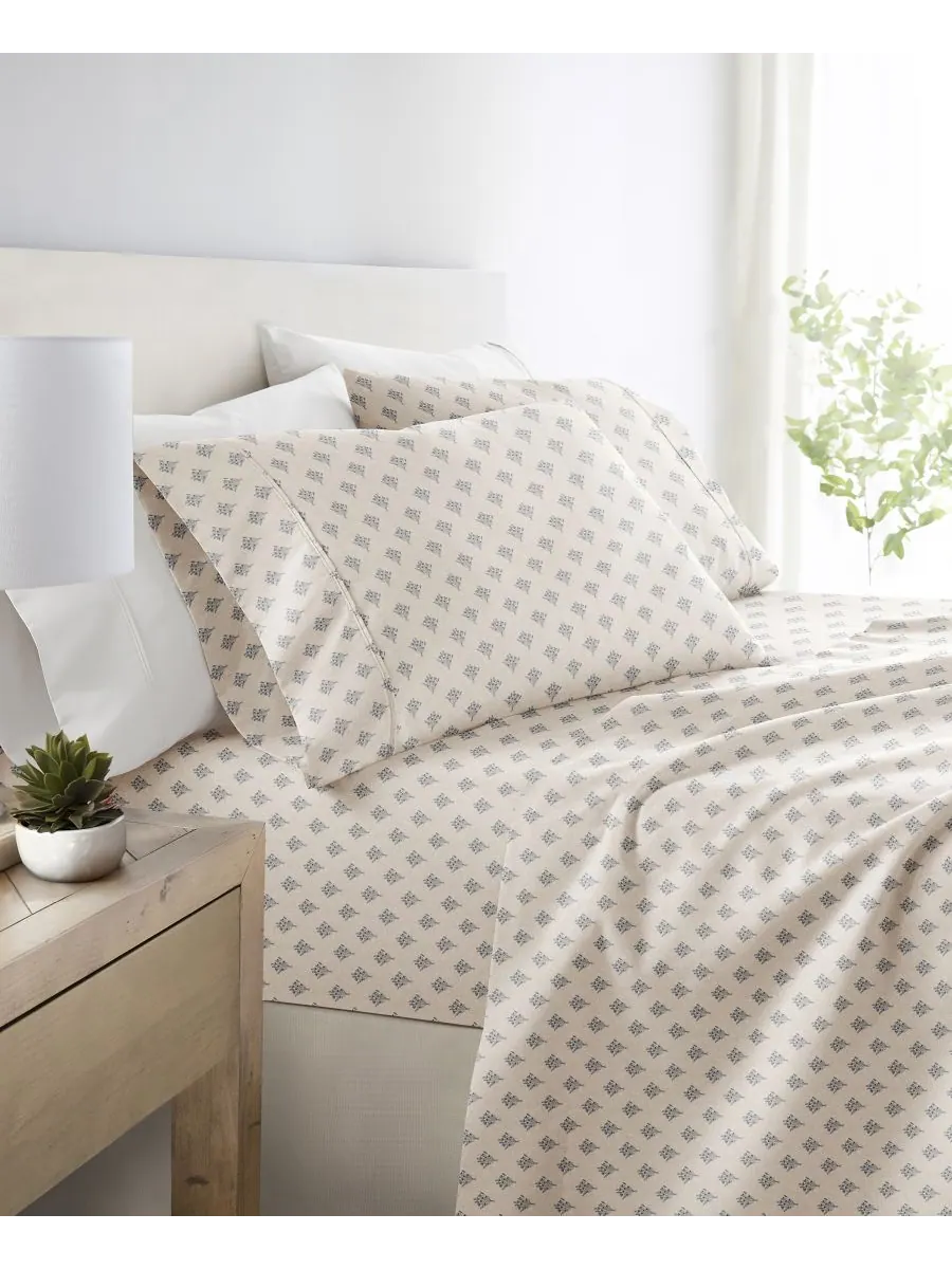 Комплект постельного белья Delicate Details из 4 предметов, размер пол ienjoy Home — изображение 2 из 4, серый