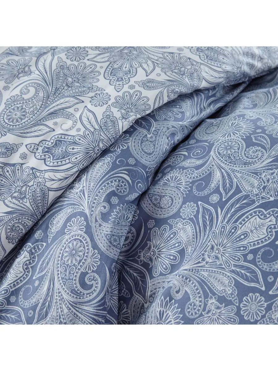 Комплект постельного белья Perfect Paisley из 3 предметов, размер Twin/Twin XL Southshore Fine — изображение 2 из 2, синий