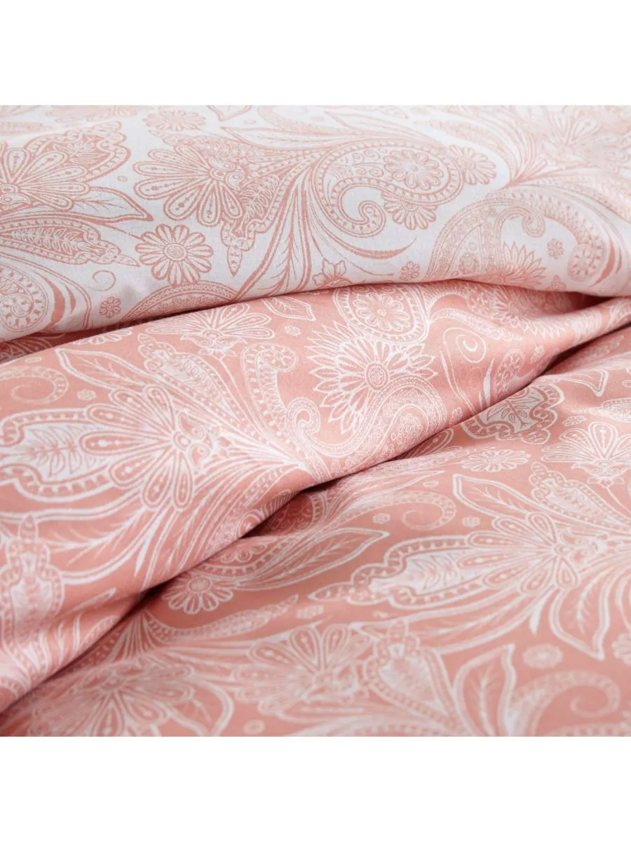 Комплект постельного белья Perfect Paisley из 3 предметов, размер Twin/Twin XL Southshore Fine — изображение 2 из 2, коралл