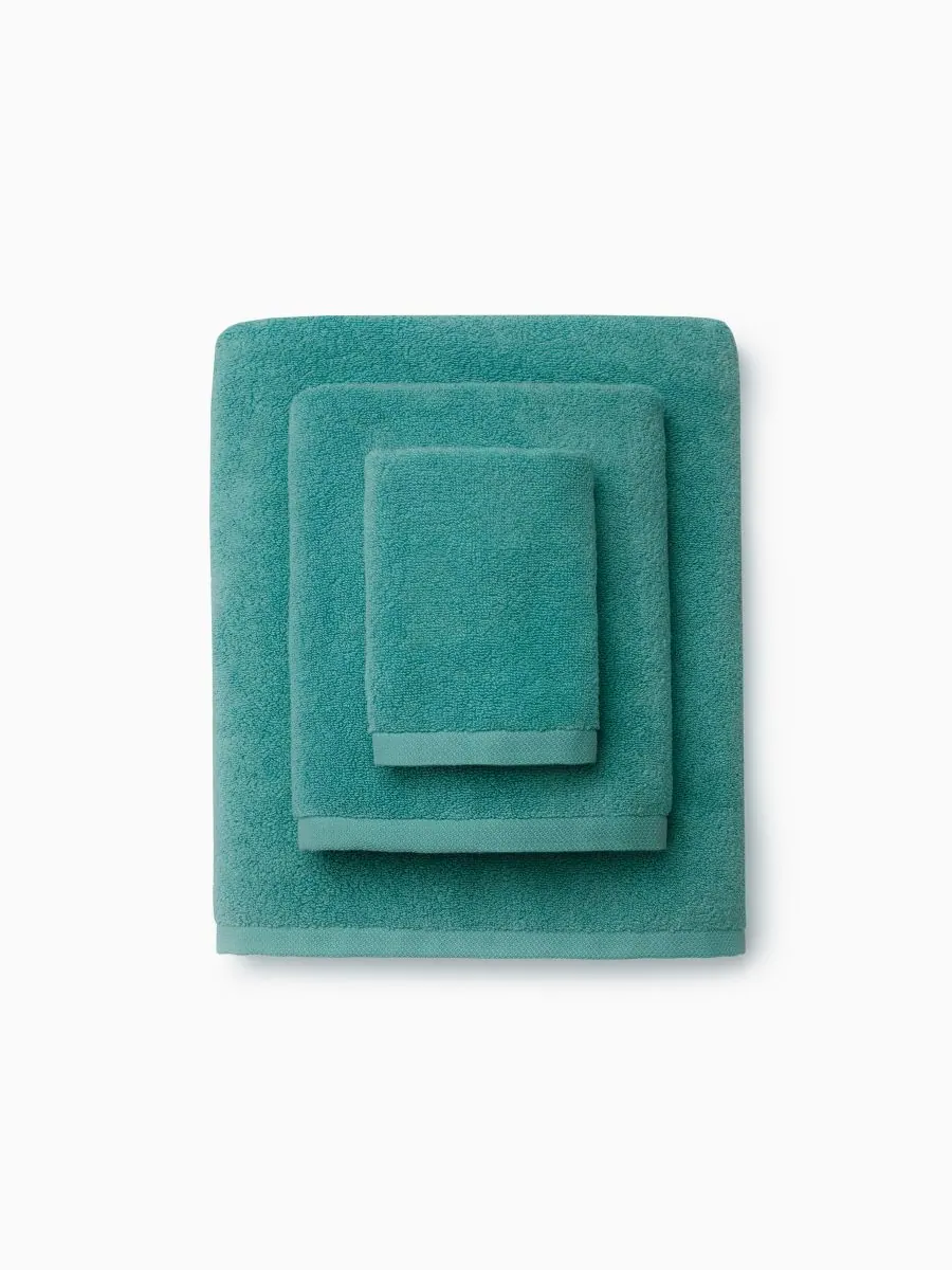 Банное полотенце cielo из хлопка, 40 x 70 дюймов. SFERRA — изображение 2 из 3, лазурный