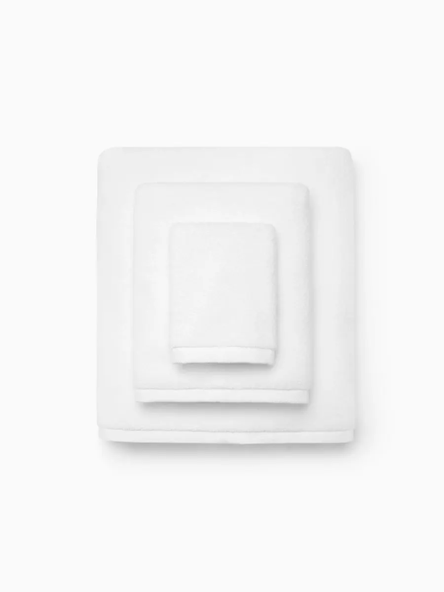 Банное полотенце cielo из хлопка, 40 x 70 дюймов. SFERRA — изображение 2 из 3, белый