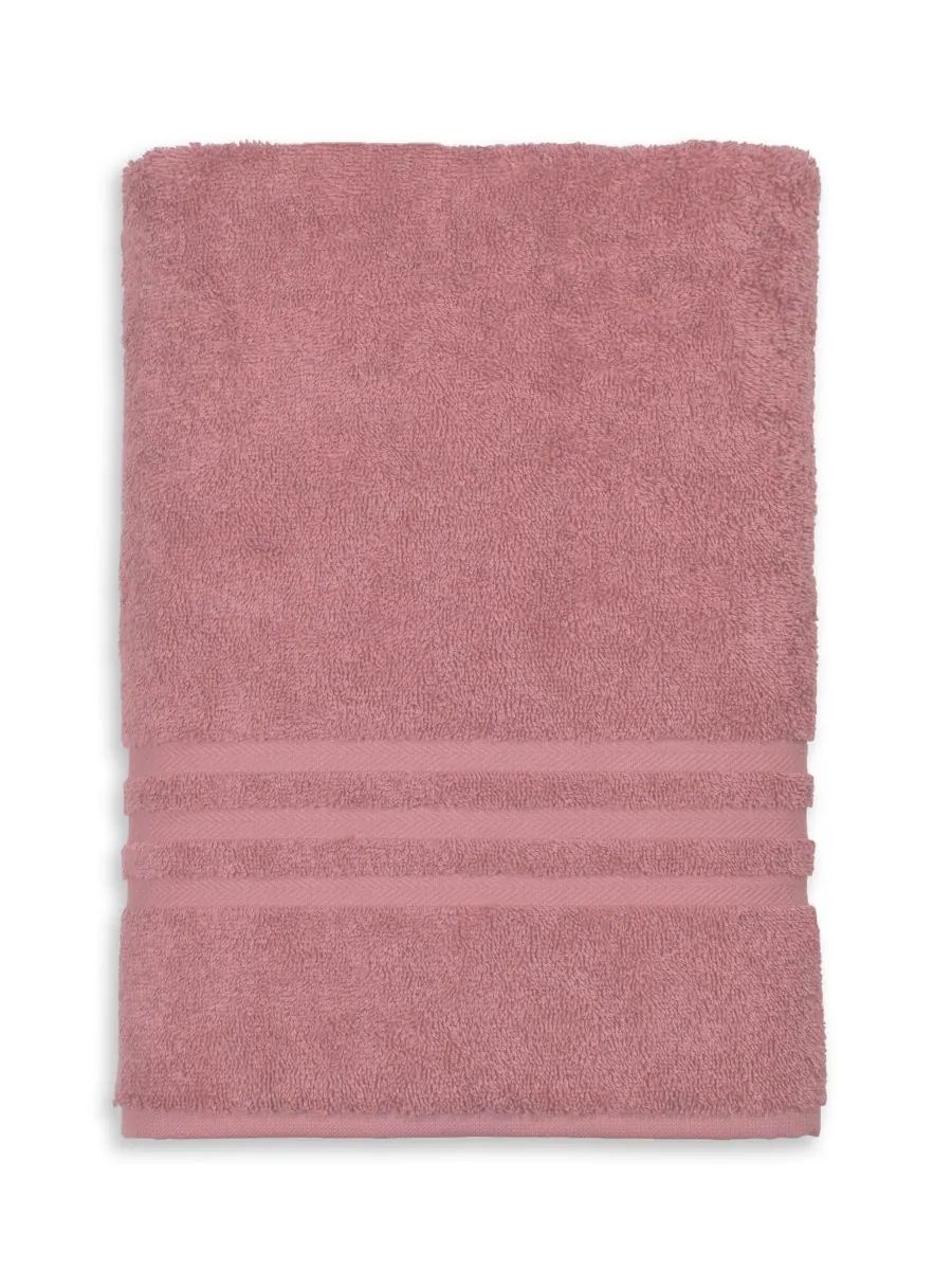 Банное полотенце denzi Linum Home — изображение 1 из 3, розовый