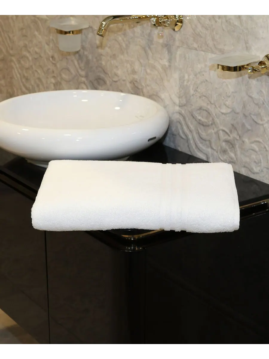 Банное полотенце denzi Linum Home — изображение 2 из 2, белый