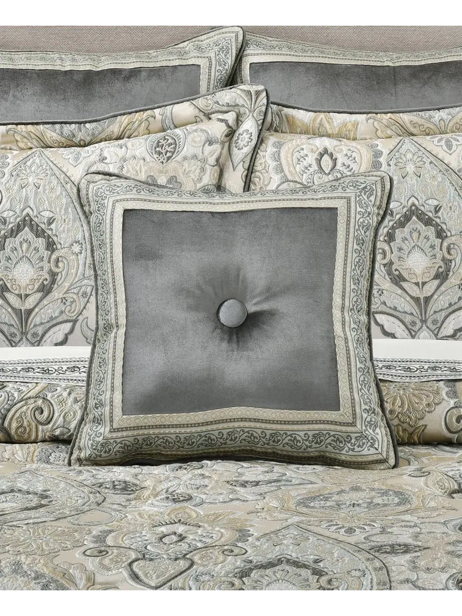 Комплекты постельного белья Annabelle J Queen New York, серебряный, размер 18" x 18" Decorative — изображение 2 из 3