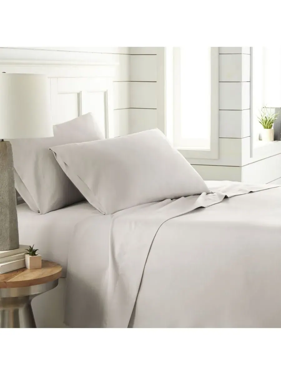 Комплект постельного белья Chic Solids Ultra Soft из 4 предметов, размер Queen Southshore Fine — изображение 2 из 8