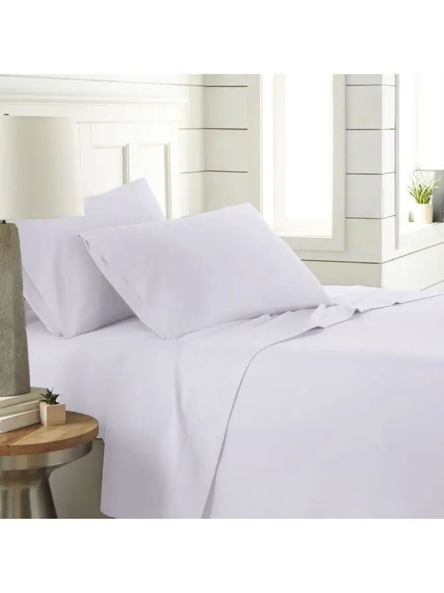Комплект постельного белья Chic Solids Ultra Soft из 4 предметов, размер Queen Southshore Fine — изображение 8 из 8