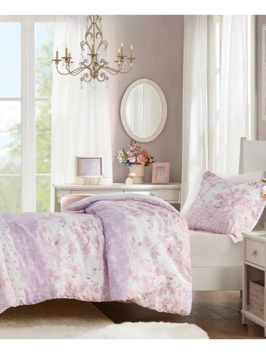 Комплект постельного белья Oliena Floral Paisley, 2 предмета, размер Twin/Twin XL Intelligent Design — изображение 9 из 9