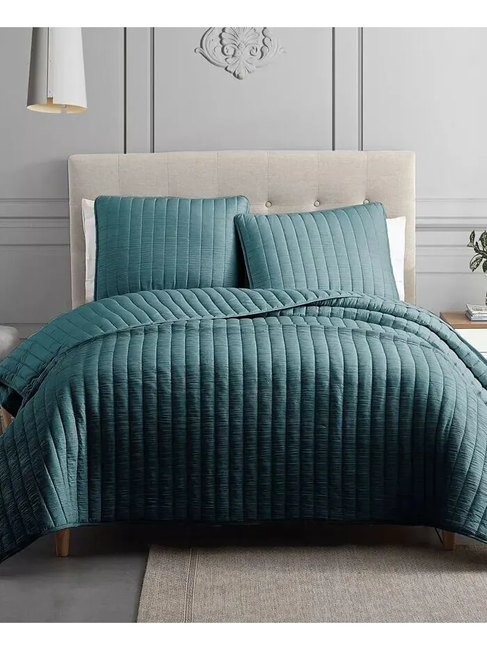 Комплект из трех покрывал King с лунным камнем Riverbrook Home — изображение 1 из 5, бирюзовый