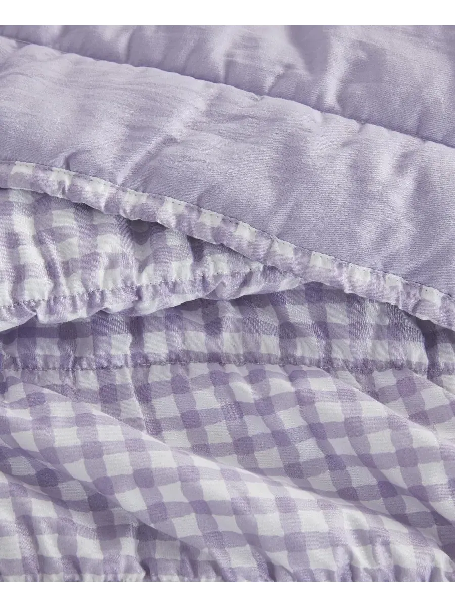 Стеганое покрывало с наволочками Gingham Linery & Co — изображение 6 из 7, фиолетовый