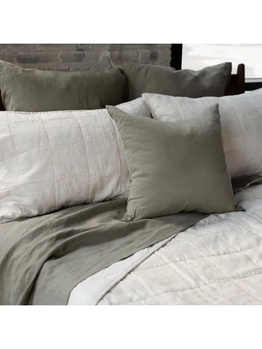 Наволочка-чехол стеганая French Linen Quilted Sham Set King, 51x94 см, с конвертной застежкой, 2 — изображение 2 из 6