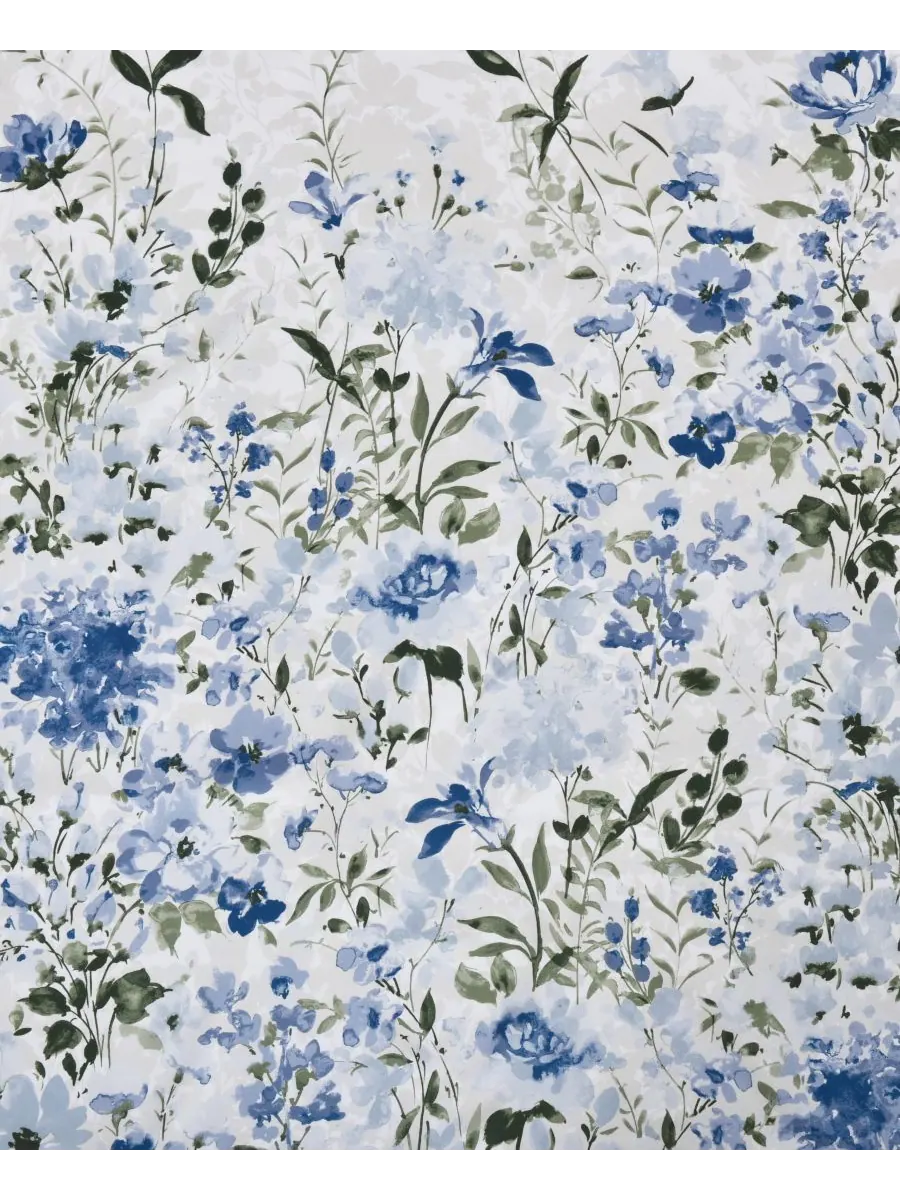 Комплект постельного белья Kourtney Floral из 4 предметов, размер King Royal Court — изображение 5 из 6, синий