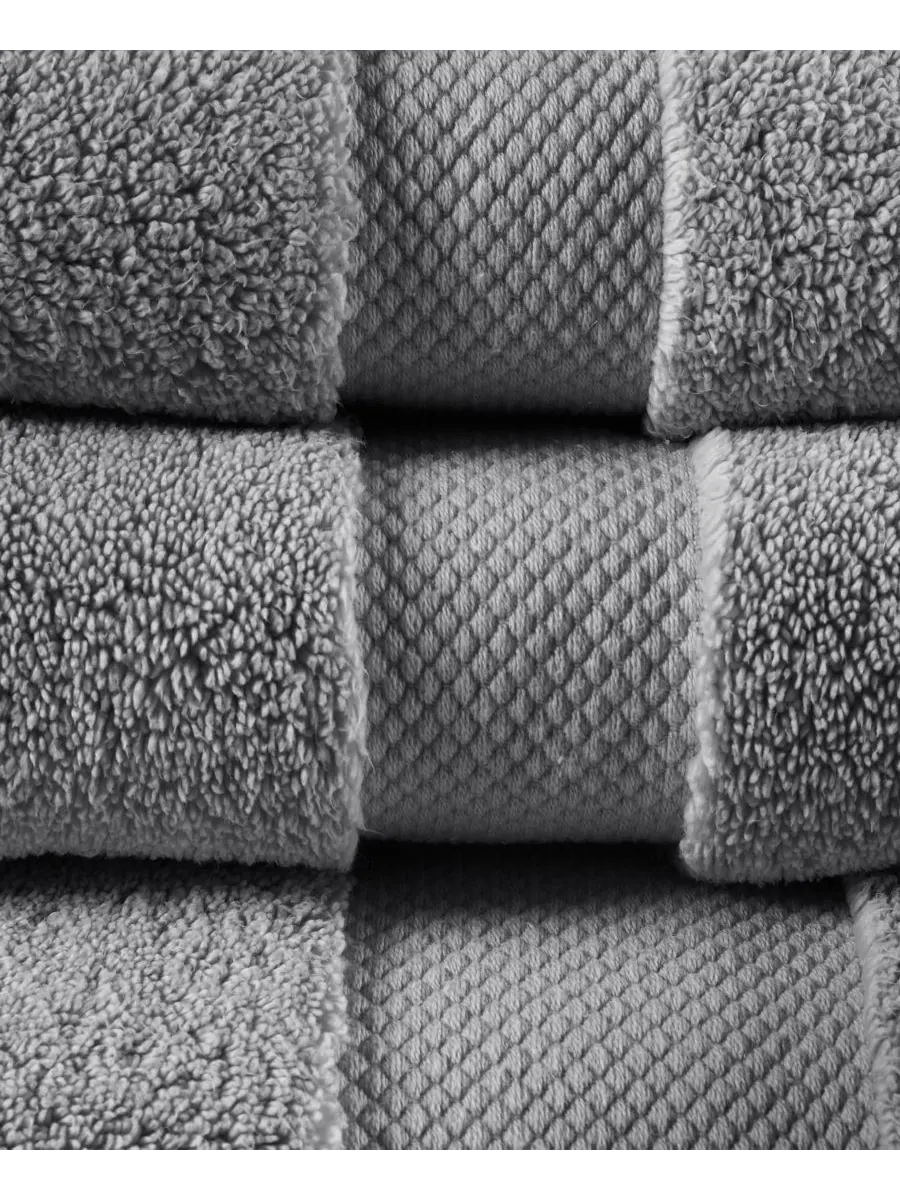 Набор банных полотенец Splendor Cotton, 6 предметов Madison Park Signature — изображение 3 из 10, темно-серый