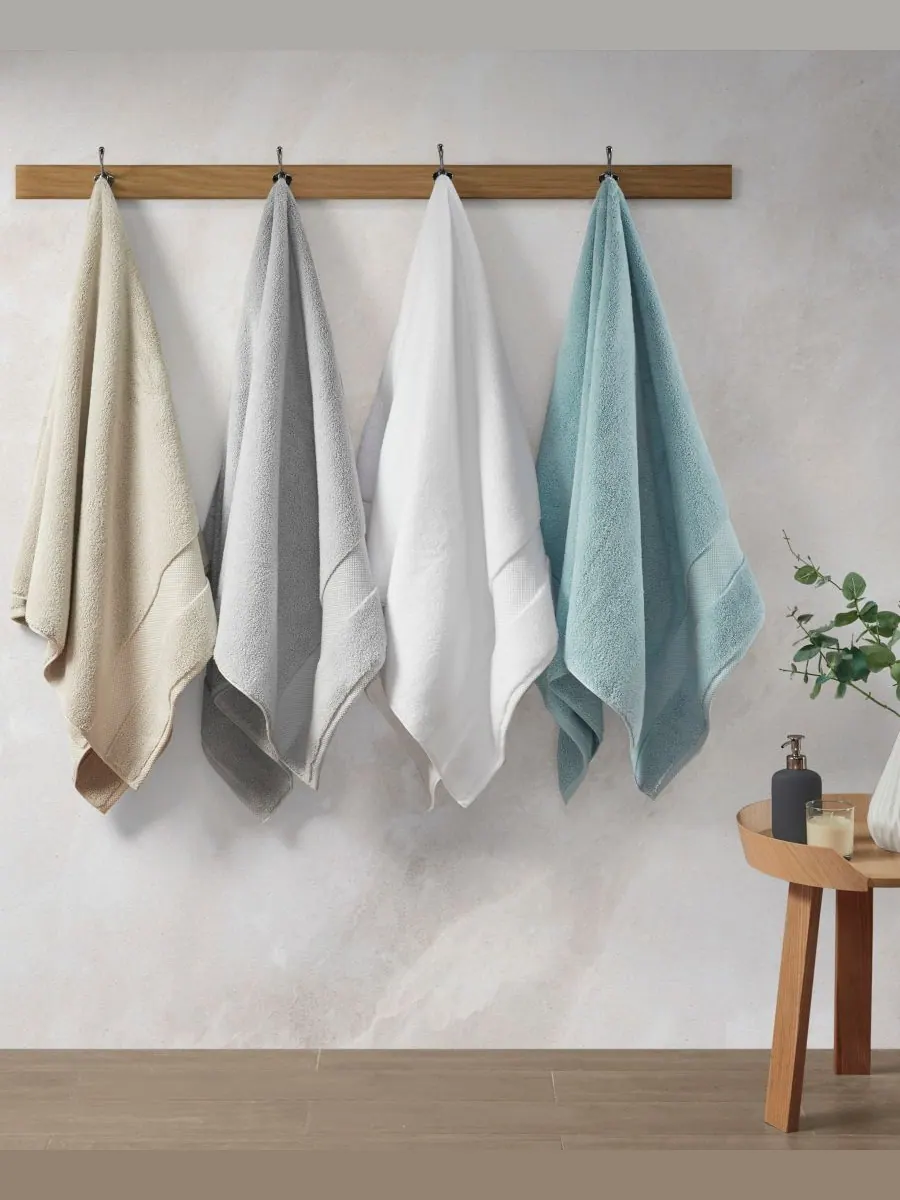 Набор банных полотенец Splendor Cotton, 6 предметов Madison Park Signature — изображение 4 из 7, серый