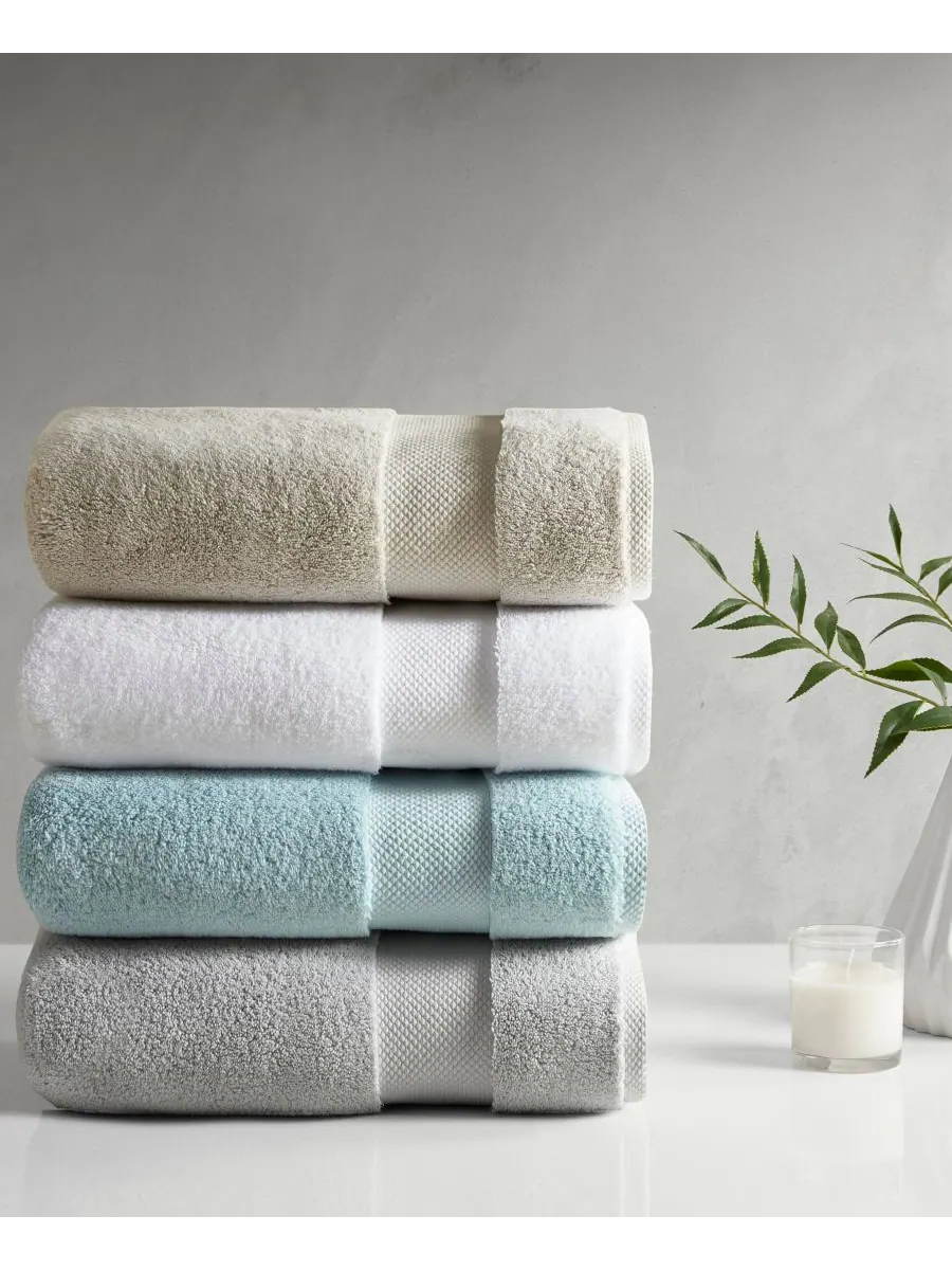 Набор банных полотенец Splendor Cotton, 6 предметов Madison Park Signature — изображение 7 из 7, синий