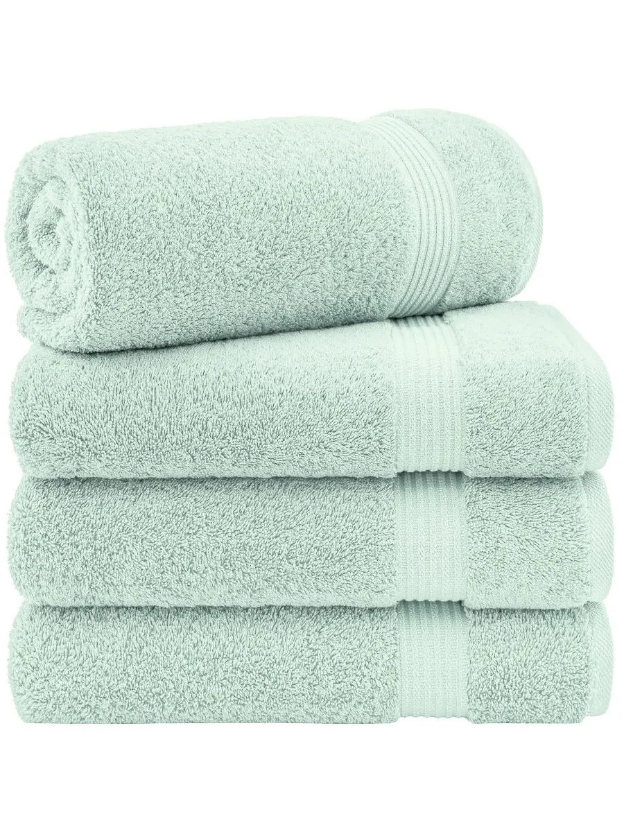 Набор банных полотенец Bekos Premium из 100% турецкого хлопка, 4 предмета American Soft Linen — изображение 1 из 5, мята