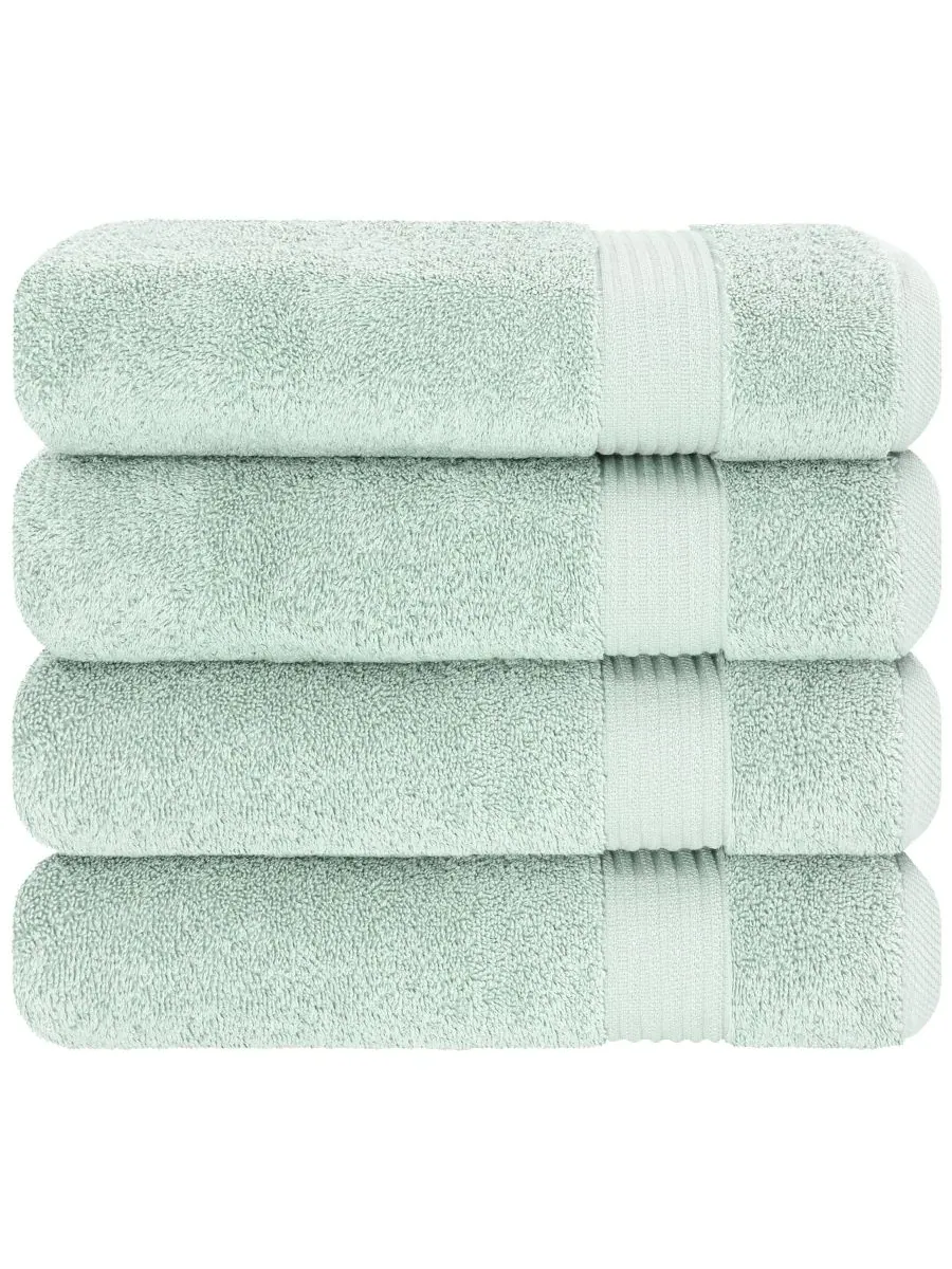 Набор банных полотенец Bekos Premium из 100% турецкого хлопка, 4 предмета American Soft Linen — изображение 5 из 5, мята