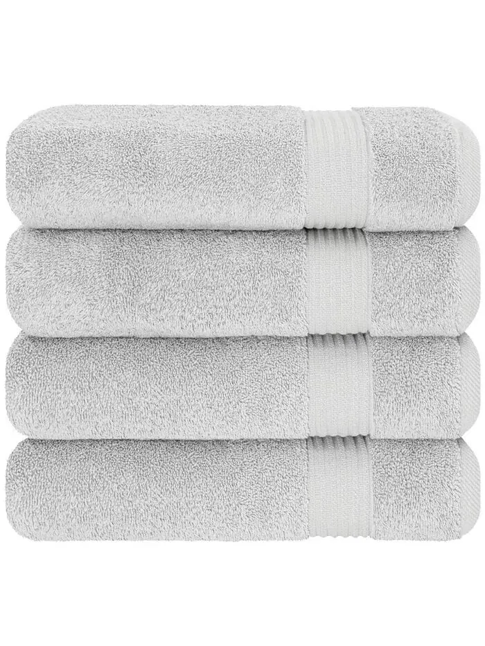 Набор банных полотенец American Soft Linen Bekos Premium из 100% турецкого хлопка, 4 шт — изображение 4 из 5
